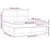 Krevet box spring s madracem LED crni 180x200 cm od tkanine