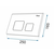 Tip gumba E za WC predstenski blok Chrome