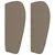 Vidaxl Vzglavje z ušesi taupe 203x23x78/88 cm blago
