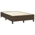 Krevet box spring s madracem LED tamnosmeđi 120x200 cm tkanina