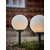 Solarna lampa Aurora, O 18x46 cm, bela