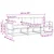 Set vanjskih sofa s jastukom 3 pcs Prirodna i Svjetlosiva