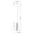 Sollux SL.1535 - Luster na sajli KARBON 1xGU10/10W/230V bela