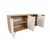 Hanah Home Clara Console Komoda, Braon-Bela