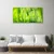 tulup.si Slika na steklu Green grass dew drops 120x60 cm 2 obešalnika
