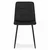 shumee Kara stol - črn žamet x 4