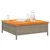 Vrtni stol sivi 70 x 70 x 25 cm od ratana i bagremovog drva
