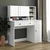 Hanah Home toaletni sto Ella sa ogledalom, 120 cm, beli