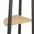 Kutne police s 5 razina svjetlosmeđe-crne 45,5 x 31,5 x 180 cm
