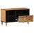 TV ormar s ladicama Prirodna 80 x 33 x 46 cm Čvrsto drvo manga