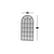 HANAH HOME Ogledalo Ovalis Black