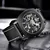 Moška ročna ura Benyar Mechanical Skeleton Black