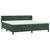 Vidaxl Box spring postelja z vzmetnico temno zelena 200x200 cm žamet