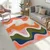Oranžen pralen tekač 60x230 cm Squiggly Orange – Mila Home