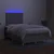 Vidaxl Box spring postelja z vzmetnico LED sv. siva 120x200 cm blago