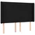 Vidaxl Box spring postelja z vzmetnico LED črna 140x190 cm blago
