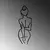 WALLXPERT Zidna dekoracija Woman Body