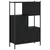 Regal za knjige crni 72x28x109 cm od konstruiranog drva