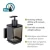 WENKO 71444800 - Dozator tečnog sapuna VACUUM-LOC QUADRO ED 7,5x16 cm crni