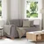 Vidaxl Dvosed taupe 160x77x82 cm blago