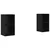 Set TV komoda Zidne 2 pcs Crni hrast 37 x 37 x 72 cm