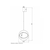 LUNA 253 Visilica 10W 3000K, Dimabilna, Crna