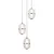ITALUX PND-34375-3-HBR - LED luster na sajli ALANI 3xLED/5W/230V 3000K zlatna
