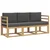 Set vanjskih sofa 3 pcs