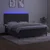 Vidaxl Box spring postelja z vzmetnico LED temno siva 180x200 cm žamet