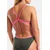ARENA Enodelne kopalke LACE BACK SOLID  oliva / roza