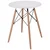 Okrogla miza 60x60 cm bela 41208