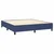 Vidaxl Box spring postelja z vzmetnico modra 160x200 cm blago