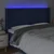 Vidaxl LED posteljno vzglavje modro 183x16x118/128 cm blago