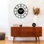 Wallity Zidni sat Enzoclock S011, 48x48cm, Crni