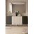 Hanah Home komoda Poli 150, 150 cm, antracit / travertin / srebrna