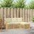 Set vanjskih sofa 4 pcs Bijela i krem 185,5 x 122,5 x 73 cm