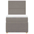 vidaXL Box spring postelja z vzmetnico taupe 90x200 cm blago