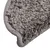 Prostirke za stepenice 30 kom 56x17x3 cm sive poluokrugle