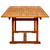 Vrtni blagovaonski stol (160 - 240)x100x75 cm od drva bagrema