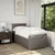 Vidaxl Box spring postelja z vzmetnico taupe 100x200 cm blago