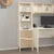 Hanah Home polica za knjige Ruby Bookcase, 45 cm, Moonstone / orah