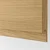 METOD / KNIVSHULT Podni element s 3 fioke, Crnosiva/Voxtorp im. hrastovine, 80x37 cm