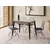 Hanah Home Trpezarijski sto na razvlačenje Dolunay-1285, 100-120 cm, Smeđi