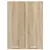 vidaXL Viseča omarica s polico Riga Sonoma hrast 60 x 31 x 80 cm