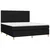 Vidaxl Box spring postelja z vzmetnico črna 160x200 cm blago
