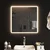 Vidaxl LED kopalniško ogledalo 60x60 cm