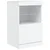 Komoda s LED svjetlima bijela 123 x 37 x 67 cm