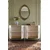 Hanah Home komoda Ilay 150, 150 cm, hrast Sapphire / bela / srebrna