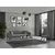 Atelier del Sofa Trosed na razvlačenje Cofi 90x80x222cm Svetlosivi