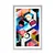 Plakat s paspartujem abstraktna geometrija - 60x90 black